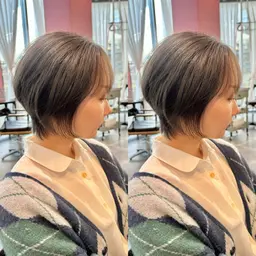 ✨似合わせショートカット+Wカラー(ブリーチ1回)✨