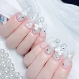💗【人気NO：2】10本チップ長さだし持ち込みデザイン/5000種類パーツつけ放題