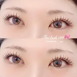 ✨️初回オフ無料✨️フラットラッシュ黒120~160本💐🤍(本数によって金額が変動します◎)
