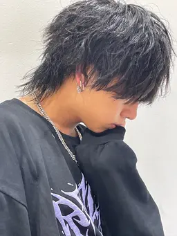 【✨メンズウルフカット限定✨】 【ミニモ学割】✂︎メンズカット+🫧マイクロバブルシャンプー🫧+ 眉カット