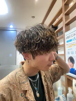 メンズカット＋パーマ