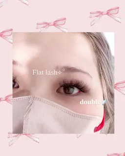 🎀ジュニアアイリストモデル🎀LEDで付け放題‼︎ダブルフラットラッシュ『オフなし』