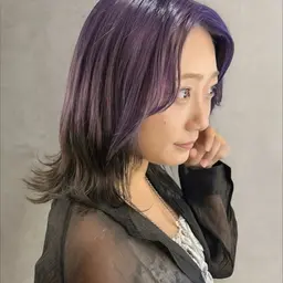 【前髪カットクーポン👑】前髪カット+カラー+Lv.2 HITA髪質改善トリートメント