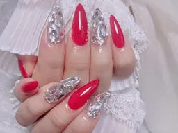 🦋「ミニモ学割」 【10本チップ長さ出し】持ち込みデザイン パーツ付け放題❣️ソフトジェルオフ込み