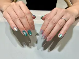 【ハンド】ジェルネイル・持ち込みデザイン💜⋆͛〈オフ込み〉