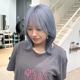 【明るくしたい方‼️】ブリーチありダブルカラー　根元のリタッチ/全体のブリーチ+カラー（髪質改善カラーに変更可）