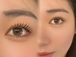 まつ毛パーマ上下