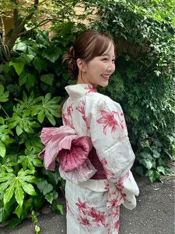浴衣着付け(リボン帯)＋ヘアセット👘 ♡