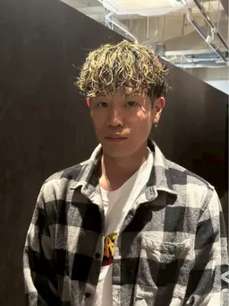 【open記念】メンズ骨格補正カット➕ブリーチメッシュ➕2stepトリートメント