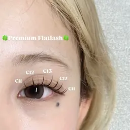 フラットラッシュ100本​〜​➕束感仕上げ