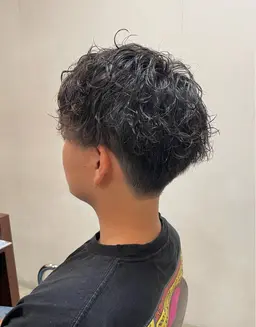 カット＋パーマ💙💙