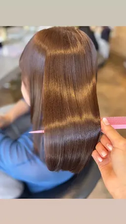 【ノンダメージ◇髪質改善ストレート】艶髪実現✨＋カット＋トリートメント