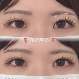 【7月限定】フラットラッシュ上100本🎀トリートメント➕持ち帰れるエクステ専用マスカラ付き🎀銀座🪽‪