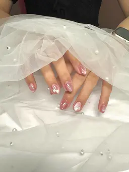 🍼.･*大人気キラキラマグネットネイル✨フラッシュネイル🍼(オフなし)(甘皮ケア付き)