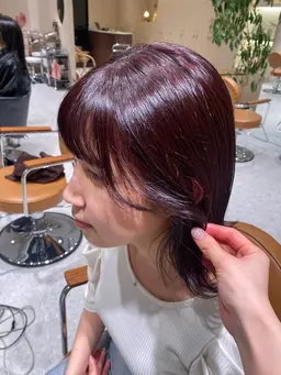 《大人気💗》カラー+超音波オージュア4stepトリートメント+シャンプーブロー+コテ巻き【40%OFF✨✨】