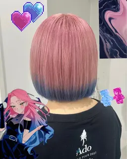💟ブリーチ込み💟☁️グラデーションカラー専用メニュー☁️+2stepトリートメント✨🧚