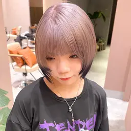 【"柔らかハイトーン”が叶う】ケアブリーチよりもダメージ最小限🥇✨エフェクトブリーチ+全体カラー🎀