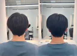 メンズ【ダウンパーマさせていただける方限定】（襟足の浮き癖が気になる方）+全体カット