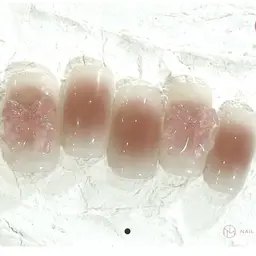 ⚠️テストモデル⚠️オフ無🫧チークリボンネイル