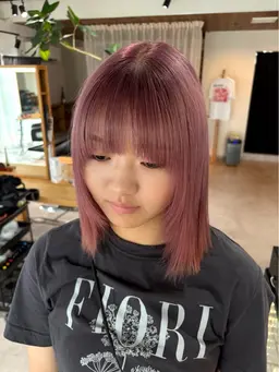 【1ブリーチで透明感のあるカラーに️🍨🤍】ブリーチダブルカラー