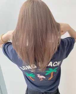 ［   透明感ケアカラー＋ブロー5500円   ］