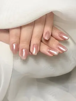 オフありオーロラ・ミラーネイル