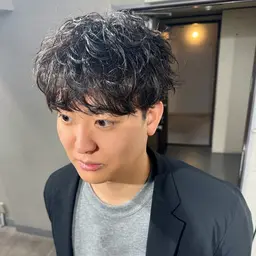 【✂️デート前にカッコ良く✂️】メンズカット×シャドウパーマセンターパート/ツーブロック/似合わせカット