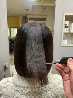 縮毛矯正＋カット＋ダメージケアトリートメント✨