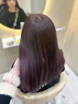 ロング(胸下)限定レイヤーカット+髪質改善inカラー+クイックトリートメント🌷