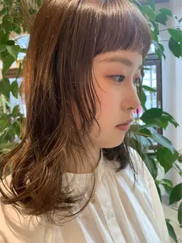カット、似合わせニュアンスパーマ（トリートメント込）