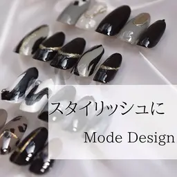 【ハンド】メンズにも♪モノトーンでスタイリッシュ　モード系デザイン　¥8200