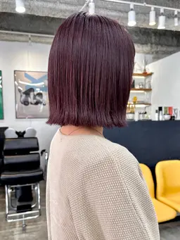 《ミニモ限定》U25限定🍇ボブカット+カラー+トリートメント🍇ボブカットとカラーでスタイルチェンジ🫶🏻