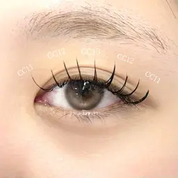 高持続🌟LEDフラットラッシュ 100本(コーティング付き✨)