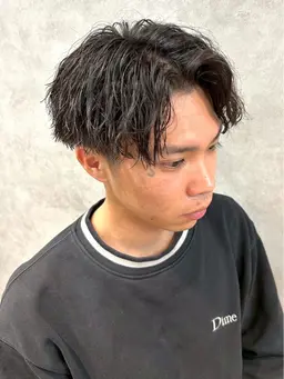 【🔥メンズ人気 No.2🔥】メンズカットxツイストスパイラルパーマ x3stepトリートメント