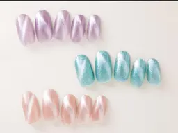 【ハンド】ワンカラー︎🤍ラメ/フラッシュ/マグネット変更可💅✨