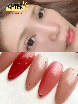 【9月限定】絶対に可愛い🩷パリジェンヌラッシュリフト＋秋デザインネイルkコース