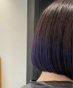 カット＋エンドカラー（裾カラー）💜💙💛