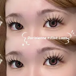 ☘️マツパ＋マツエク☘️フラットラッシュ100本まで付け放題⭐️⸝⸝꙳ 【オフ込･コーティング付】