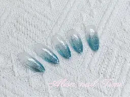 【hand】ラメグラデーション☆オフなし