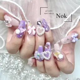 オフなし💄ワンカラーパーツつけ放題(痛ネイルなし)