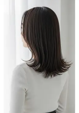 ☀️癖のない輝く艶髪を☀️似合わせカット+縮毛矯正+トリートメント（ショートヘア​〜​ロングヘア）