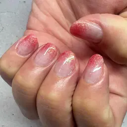 オフなし＊ラメグラデーションジェルネイル
