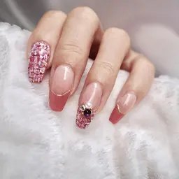 【オフなしの方】絶対可愛い!カラー変更OK♪ツイードネイル♪