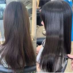 【縮毛矯正1年以内にかけた方限定‼️】美髪縮毛矯正+内部補修トリートメント💖(口コミ→ナノスチーム、超音波アイロン)