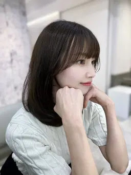 前髪➕顔周りカット💓&前髪縮毛💝&ハホニコTR💖