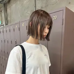 【🌼ワンカラーボブ・ミディアム🌼】＋クイックトリートメント