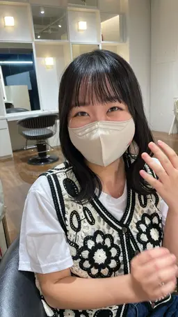 前髪カット＋前髪弱酸性ストレート