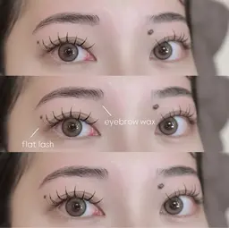 【🩶セットでお得🩶】フラットラッシュ100本＆アイブロウwax脱毛⟡.·*.
