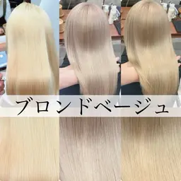 【10月限定‼️】🍁ケアブリーチ（ケア処理付き）+オンカラー+髪質改善トリートメント🍁🍊¥22000→¥13420