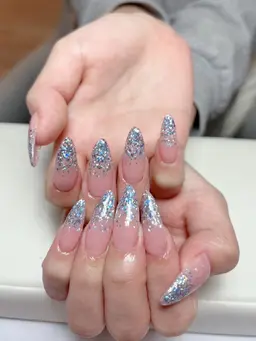 2色選べる☆ラメグラデーション✨ベースカラーなし✨初回ソフトジェルオフ込み✨フィルイン対応
